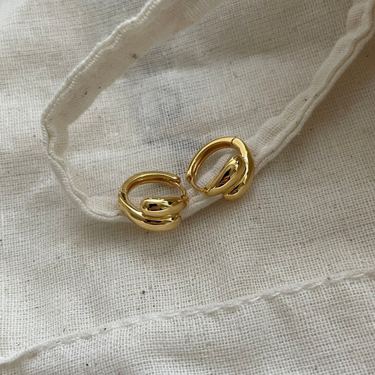 Gold Drop Hoops