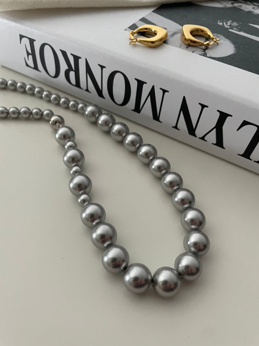 Black Moon Swarovski Pearl Necklace